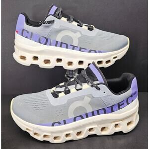 On Running Cloudtec Gray and Purple Athletic Shoes